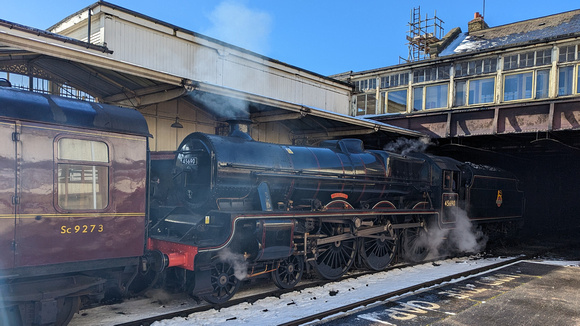 LMS 5XP "Jubilee" Class (45690 "Leander") - Keighley (Worth Valley Steam Gala)
