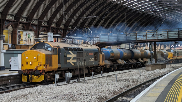 Class 37s (RHTT) (37407 "Blackpool Tower" + 37419 "Driver Tony Kay 1974-2019") - York