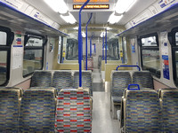 TFL Rail Class 315 interior at Liverpool Street