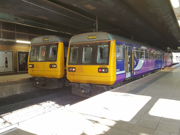 Class 142 (142 092 and 142 032) Pacers - Manchester Victoria