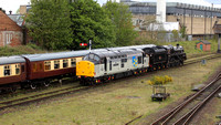 Class 37 (37 714 "Cardiff Canton") + BR Standard Class 5 4-6-0 No. 73156 - Loughborough