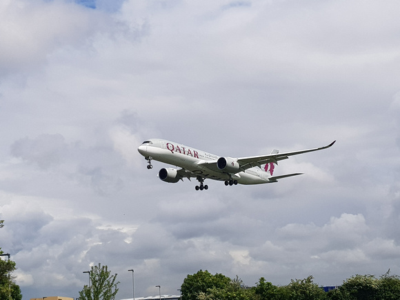 Qatar A350-900 A7-AMG at Heathrow