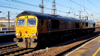 Class 66s (66 171  "Good Old Boy" + 66 740 "Sarah") - Doncaster